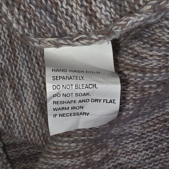 Chic Marled Knit Tunic Sweater – Soft Earth Tones, Relaxed Fit Size Medium - Picture 9 of 9